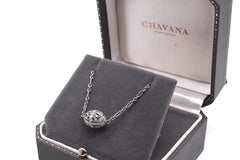 Edwardian Egg Diamond Pendant Necklace, Chavana Collection