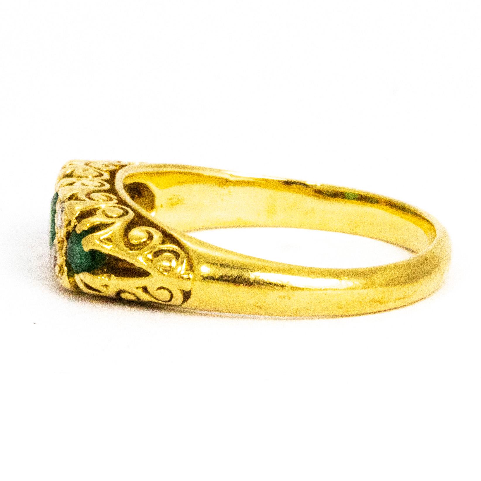 edwardian emerald ring