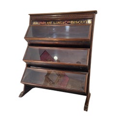 Edwardian English Biscuit Display Case / Display Cabinet Macfarlane Lang & Co