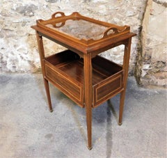 Edwardian English Cocktail Liquor Drink Stand Bar Cart