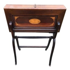 Antique 19th century English Folding Campaign Desk with Original Interior by Finnigans