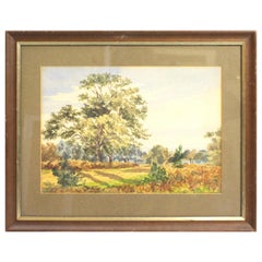 Edwardian English Landscape Watercolor