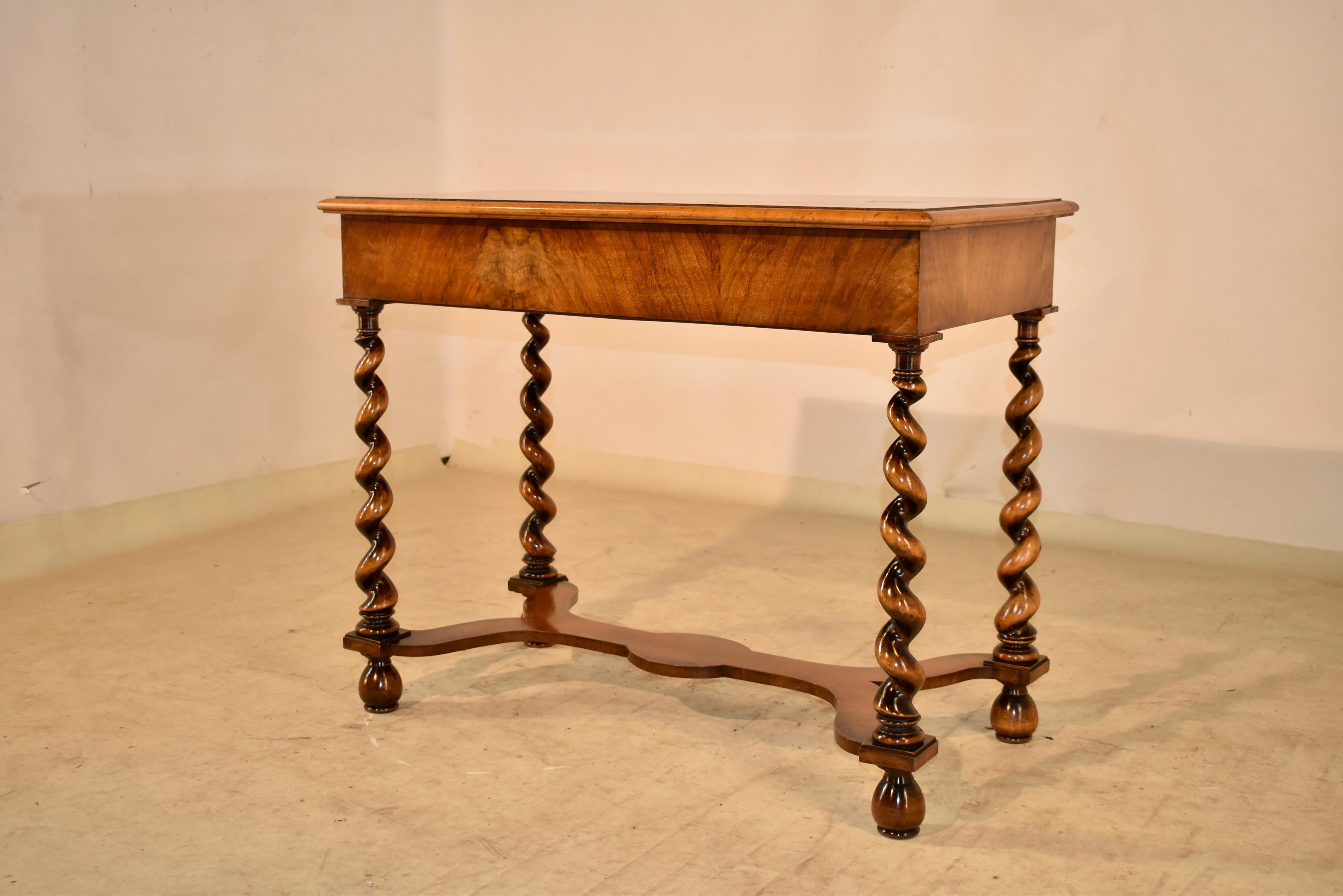 Edwardian English Marquetry Side Table, c. 1900 For Sale 4