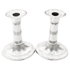 Edwardian English Sterling Silver Candlesticks