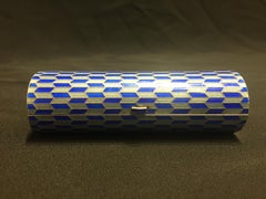 Edwardian English Sterling Silver Enamel and Gilt Oval Elongated Snuffbox, 1900s