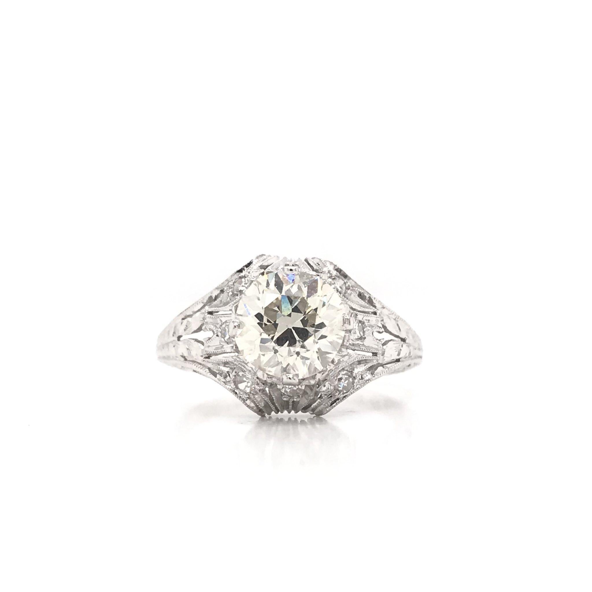 platinum filigree ring