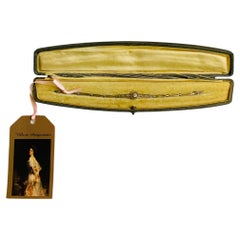 Antique Edwardian Era 18K Gold Diamond Link Bracelet 