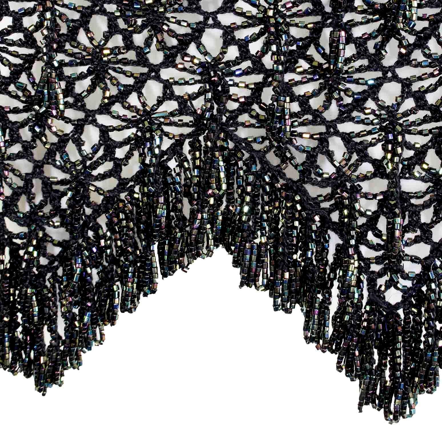 black beaded shawl