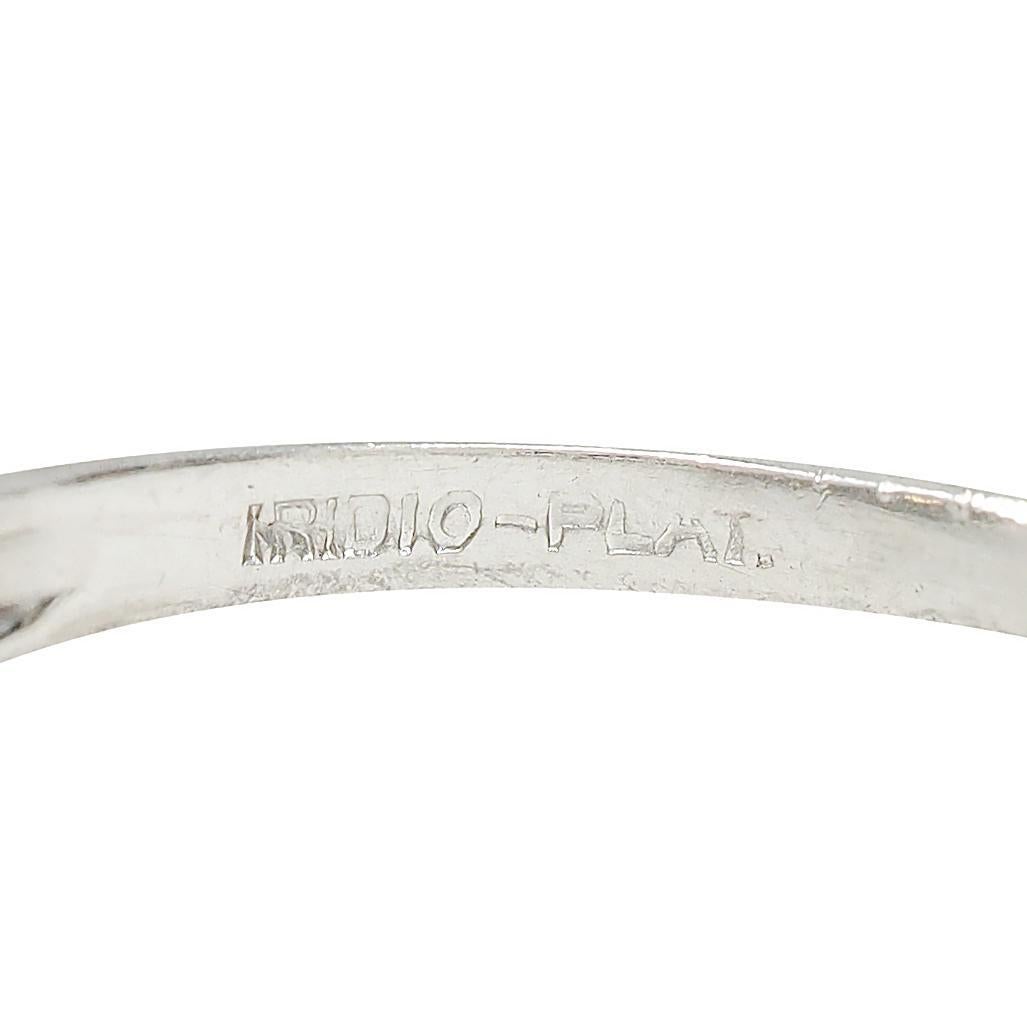 Edwardian European Diamond Platinum Antique Lily-of-the-Valley Engagement Ring For Sale 5