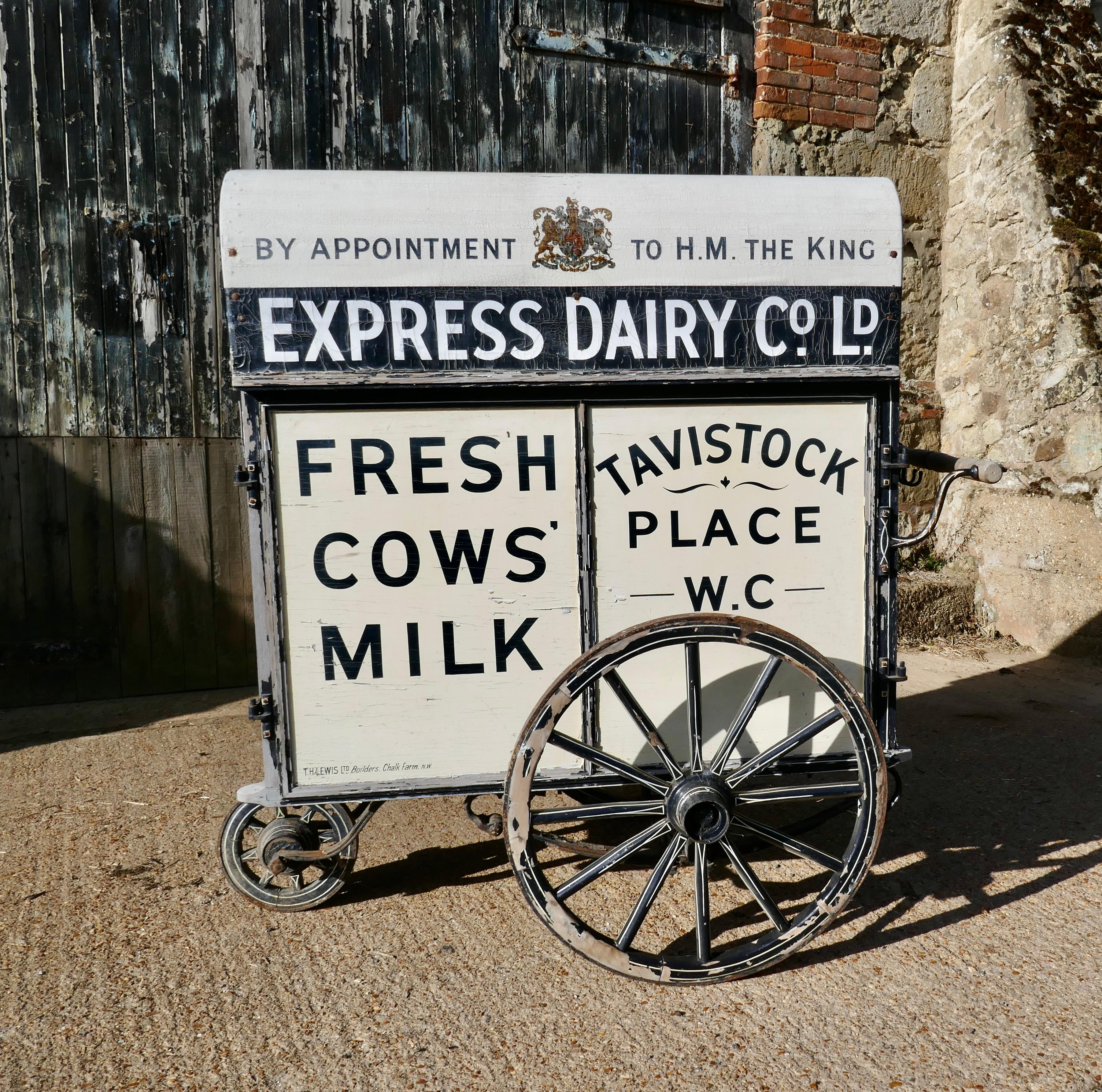 Edwardian Express Dairy Delivery Milk Cart 1