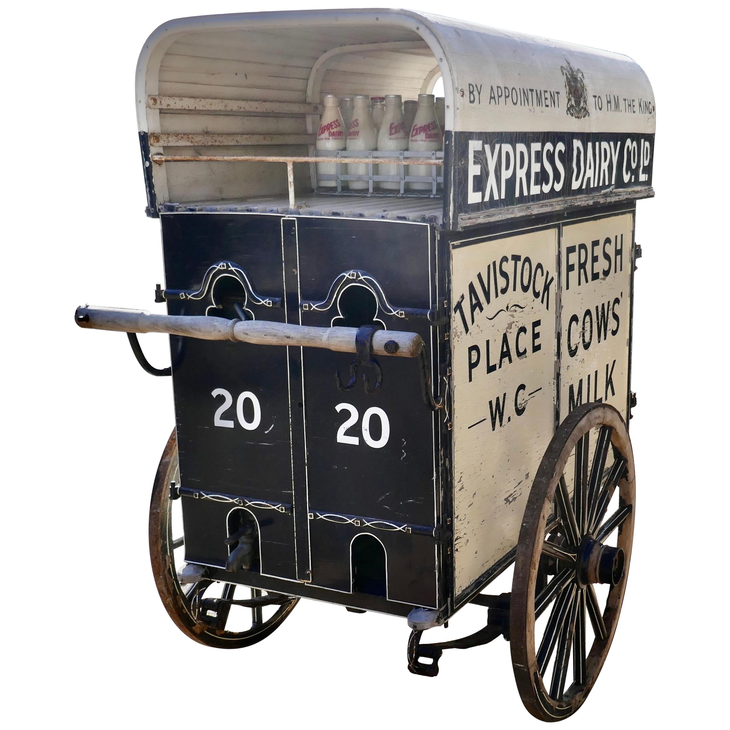 Edwardian Express Dairy Delivery Milk Cart