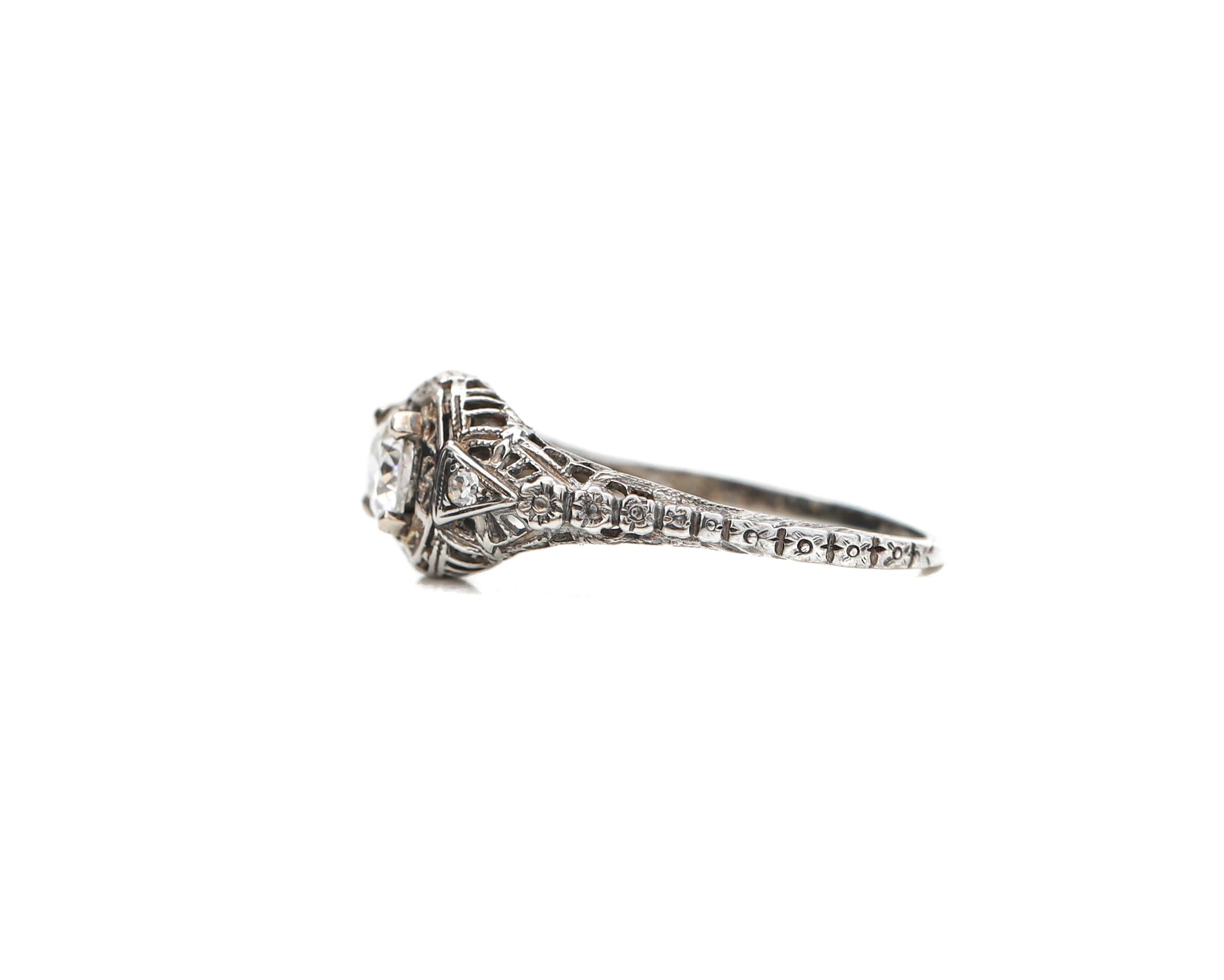 edwardian filigree rings