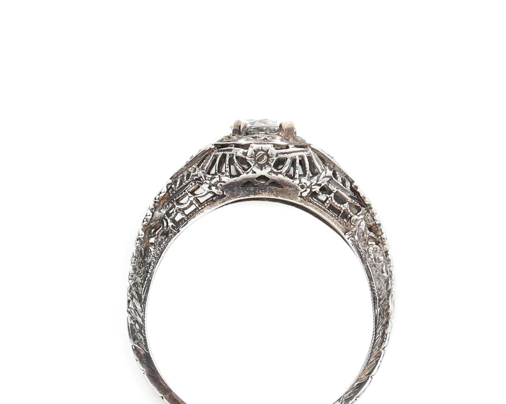 victorian filigree ring