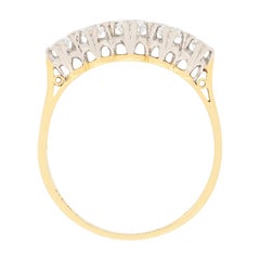 Edwardian Five-Stone Diamond Ring, circa 1910