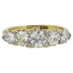Antique Edwardian Five-Stone Diamond Ring