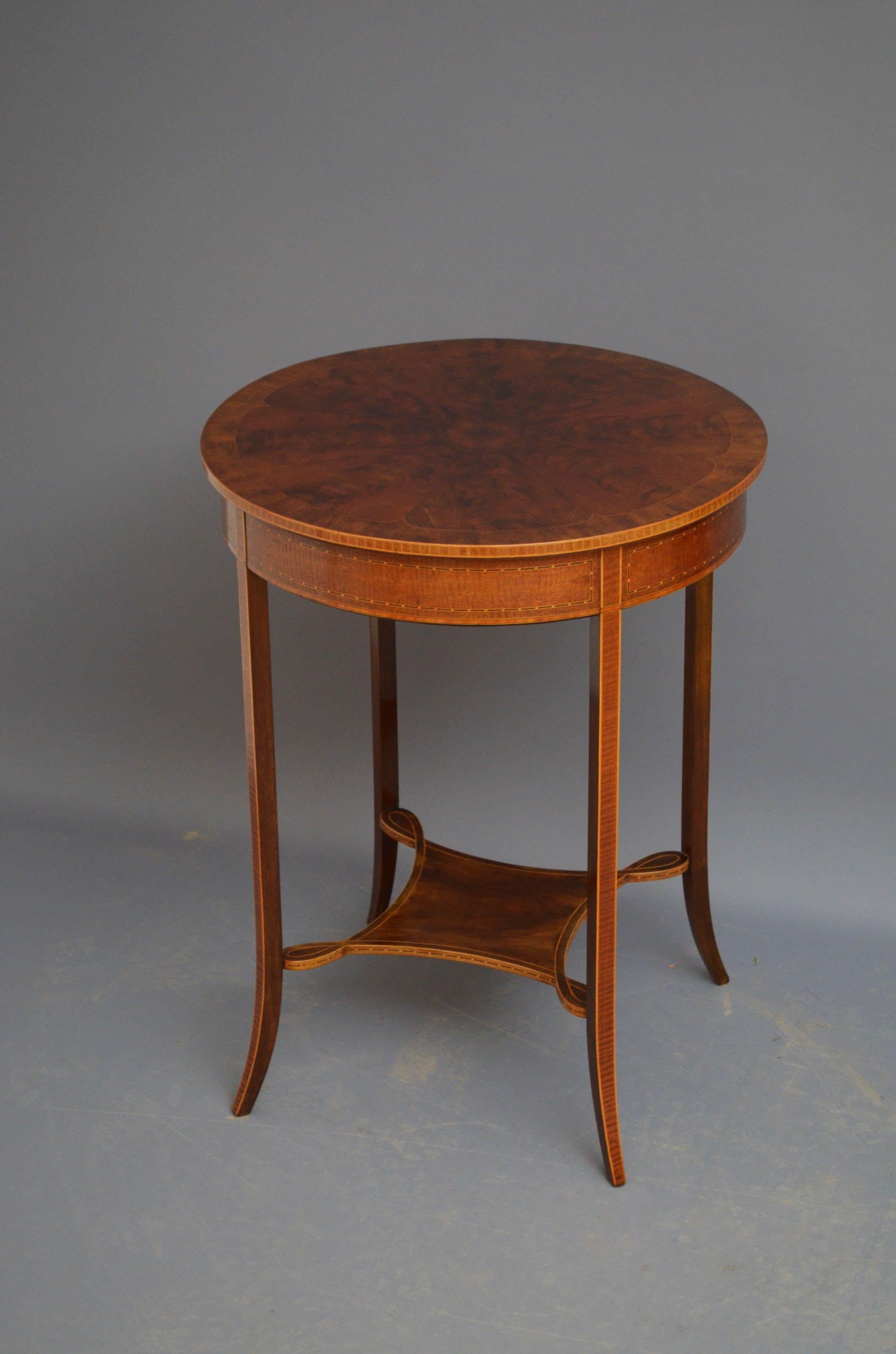 Mesa eduardiana de caoba flameada en Bueno Estado en Whaley Bridge, GB