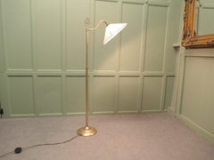 Edwardian Floor Standing, Swivel, Angle Reading Lamp