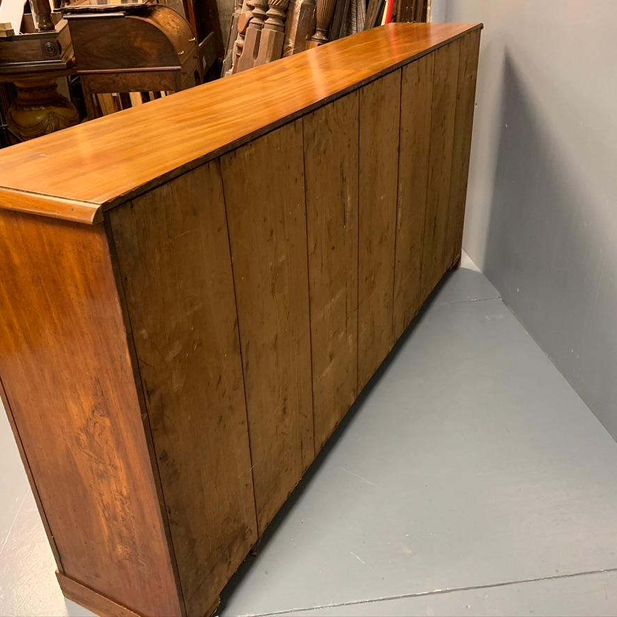 Edwardian Four-Door Pale Mahogany Low Bookcase, circa 1900 9
