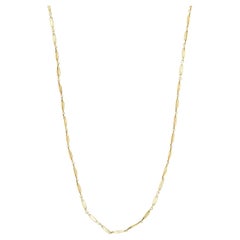 Edwardian French 18k Paperclip Chain 54"