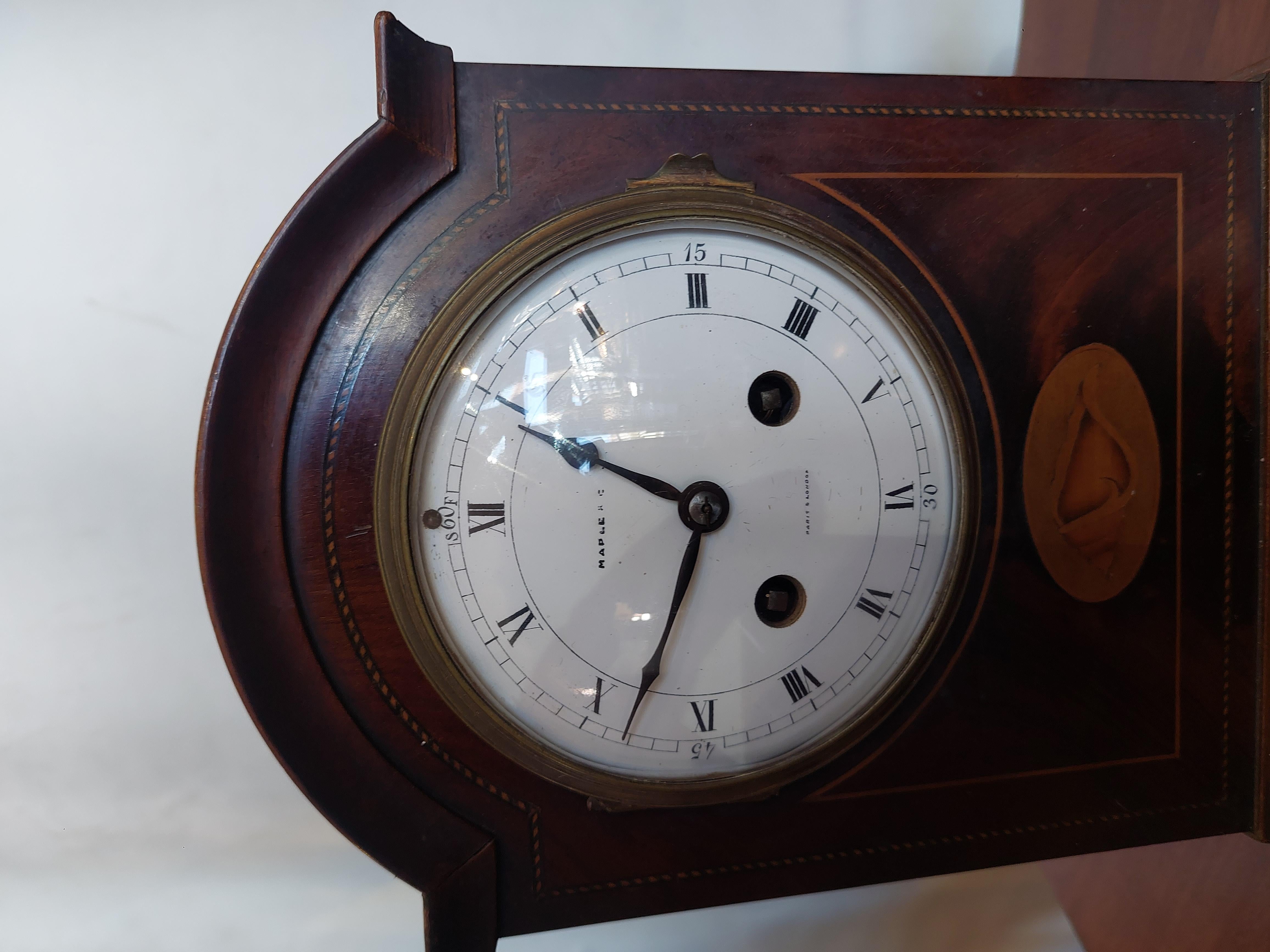 Edwardian French Mantel Clock - case by Maple & Co In Good Condition For Sale In Altrincham, GB