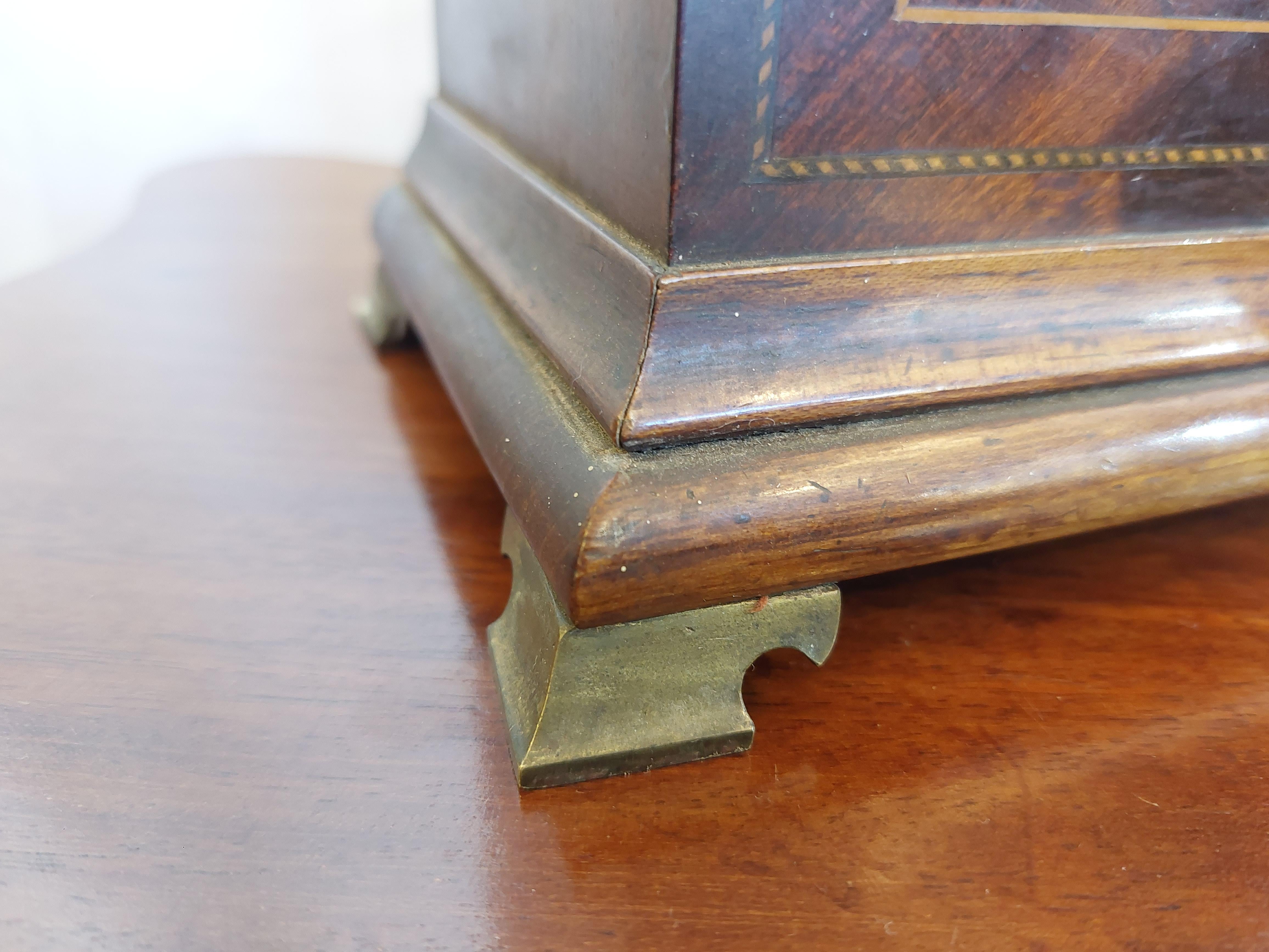 Edwardian French Mantel Clock - case by Maple & Co For Sale 2