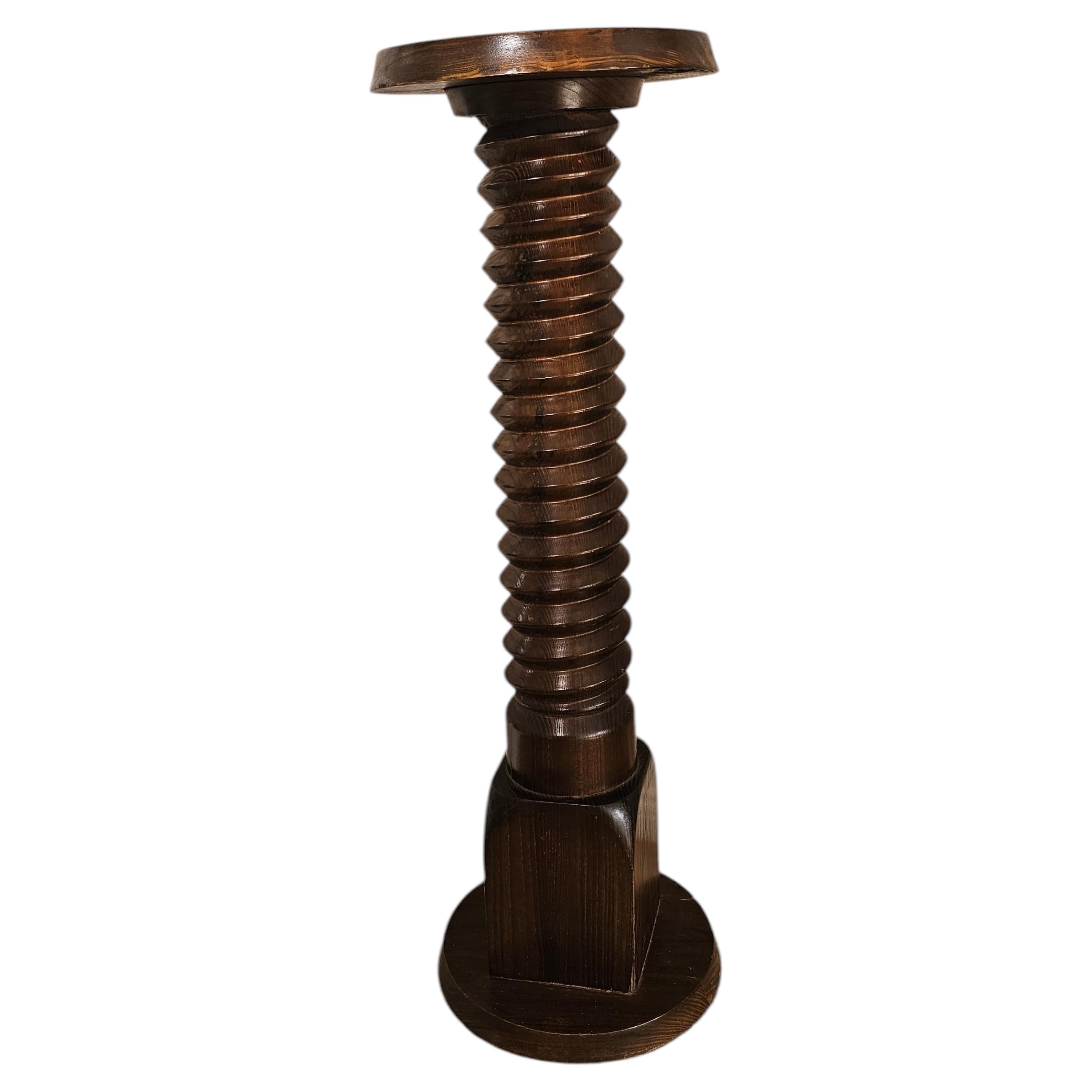 Edwardian , French , Oak Pedestal For Sale