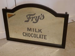 Edwardian Fry’s Chocolate Advertising Mirror