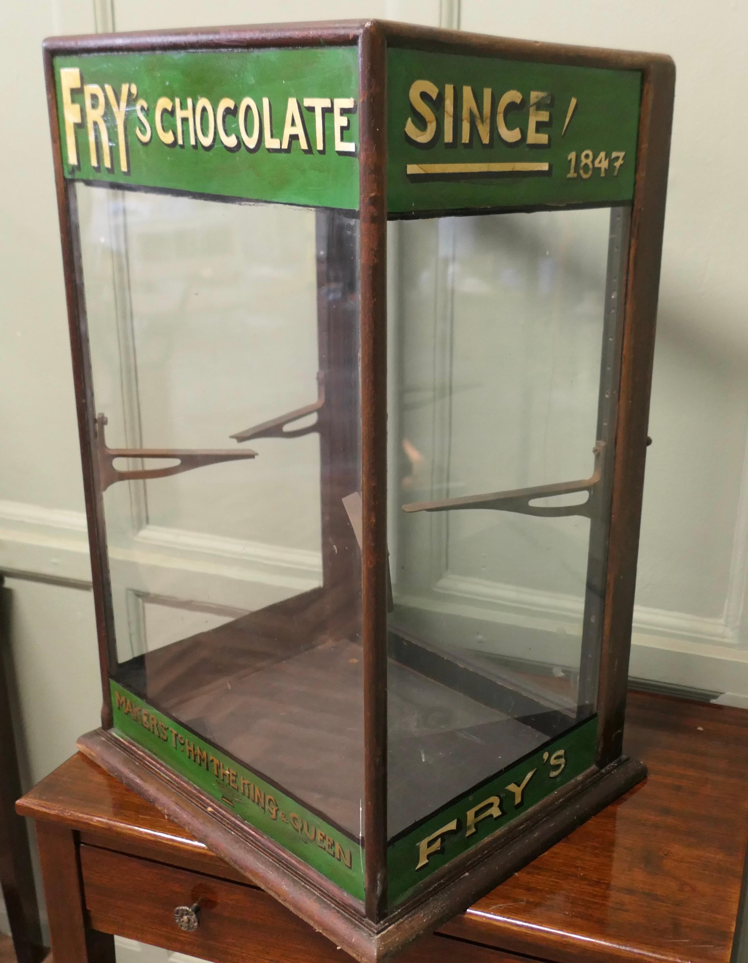 Edwardian Fry’s Counter Top Shop Display Cabinet For Sale 1