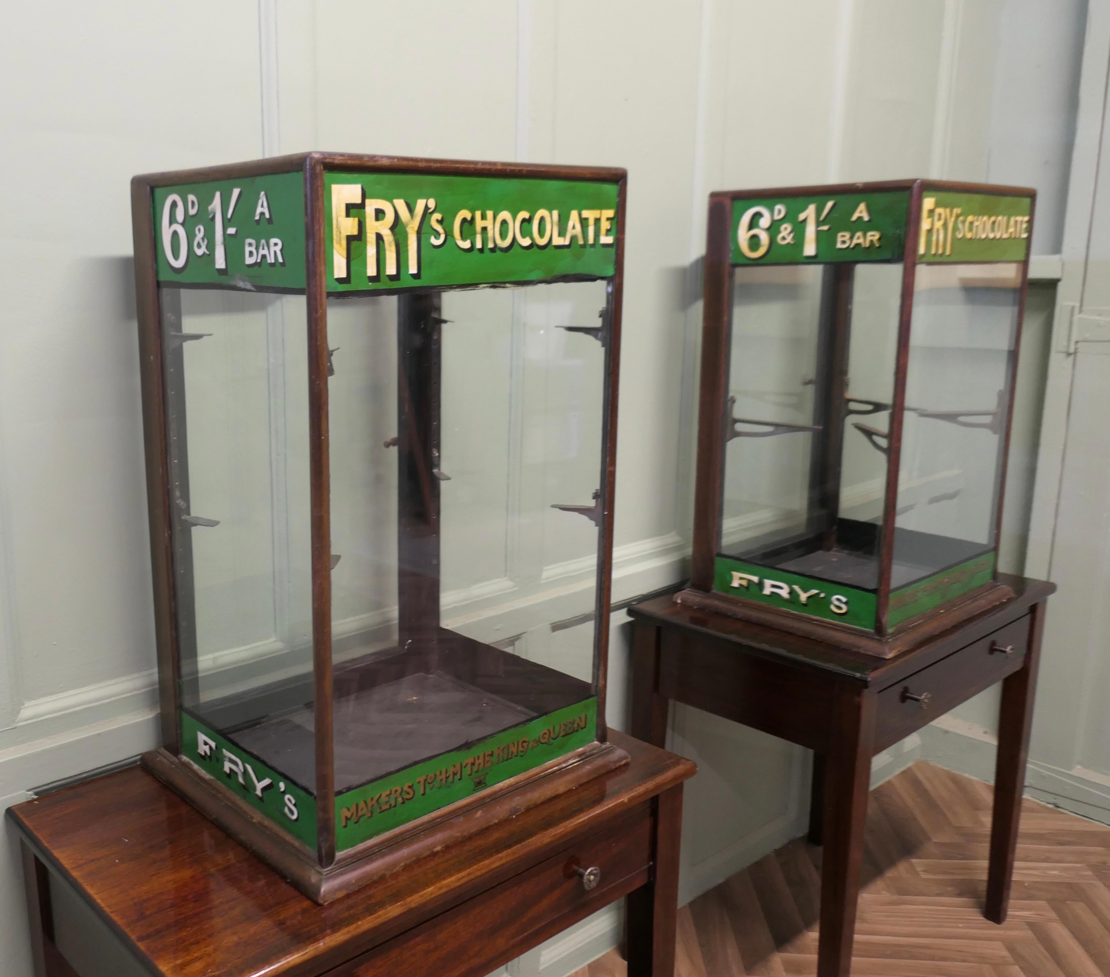Edwardian Fry’s Counter Top Shop Display Cabinet For Sale 1