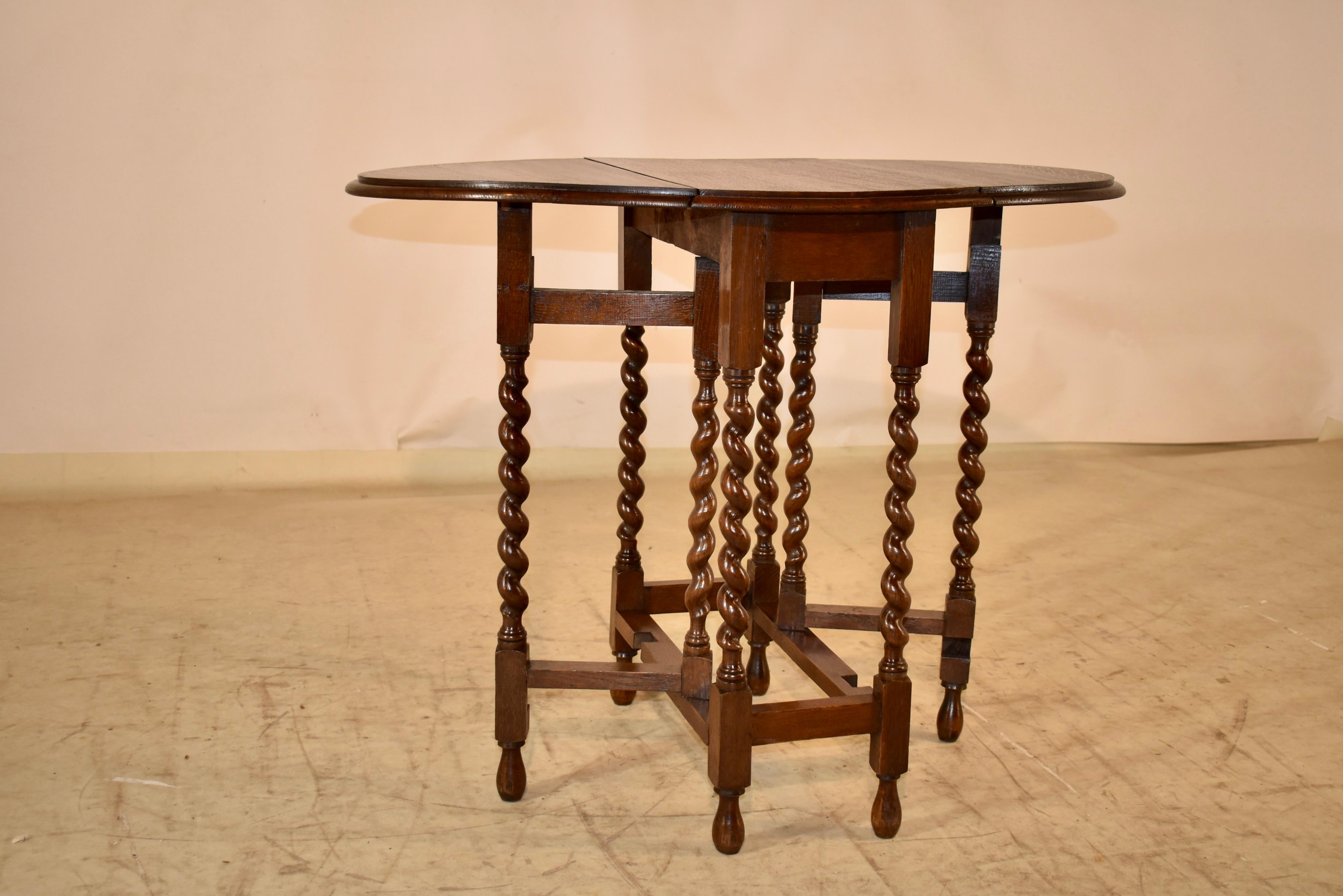 Early 20th Century Edwardian Gate Leg Side Table, Circa 1900 For Sale