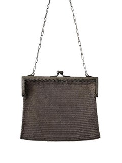 Edwardian German Silver Mesh Purse with 'Lavinia L. Kimball' Provenance c. 1910