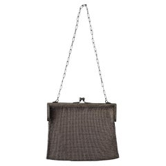 Edwardian German Silver Mesh Purse with 'Lavinia L. Kimball' Provenance c. 1910