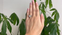 Filigraner edwardianischer GIA 1,85 Karat Diamantring mit alteuropäischem Minenschliff