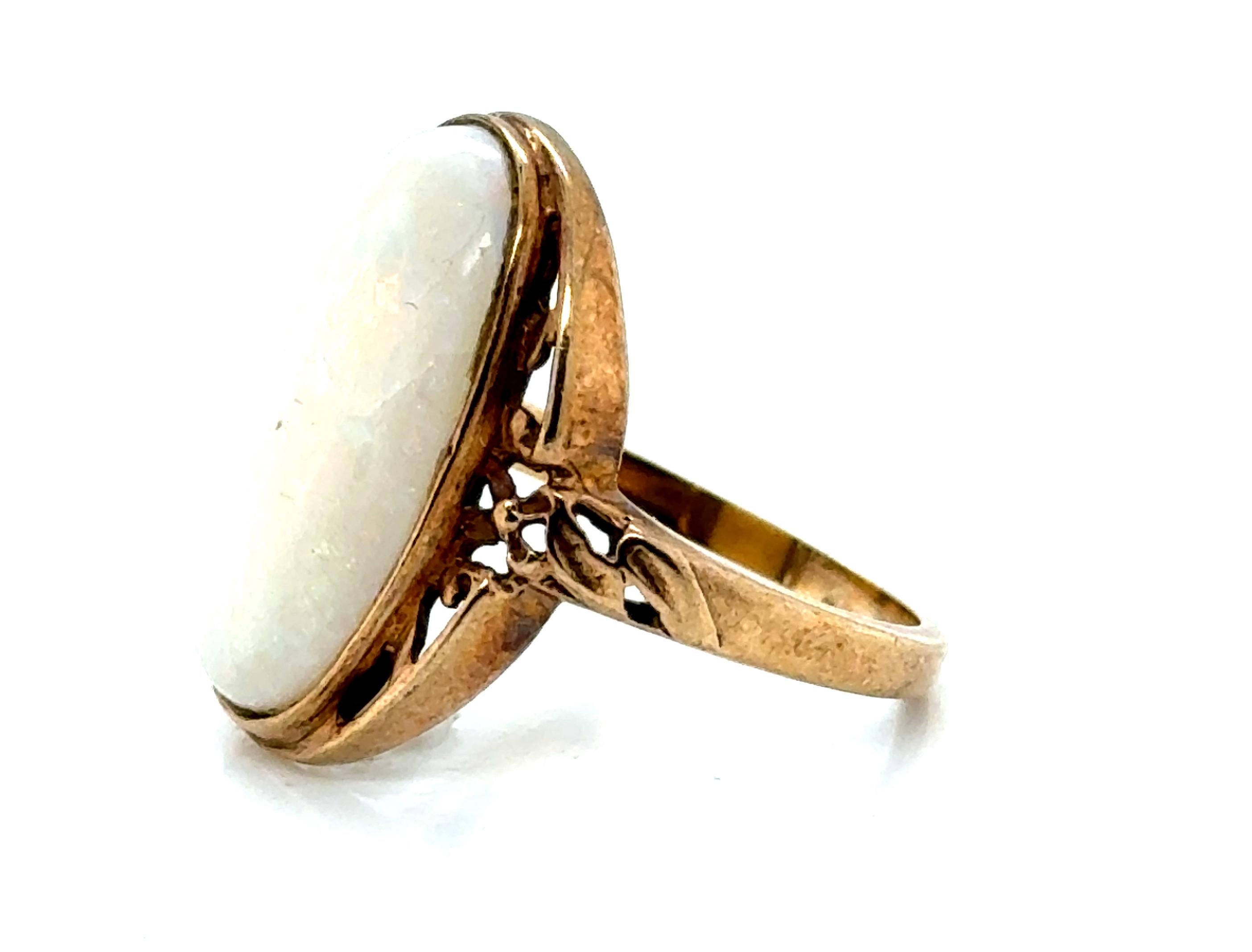 Genuine Original Antique from the 1900's-1920's Edwardian Giant Opal Diamond Ring Vintage 14K Yellow Gold


Featuring a GIANT Fiery 20 x 12mm Oval Cabochon Opal Center

This Ring Was Hand Made Over 100 Years Ago 

100% Natural Opal Gemstone