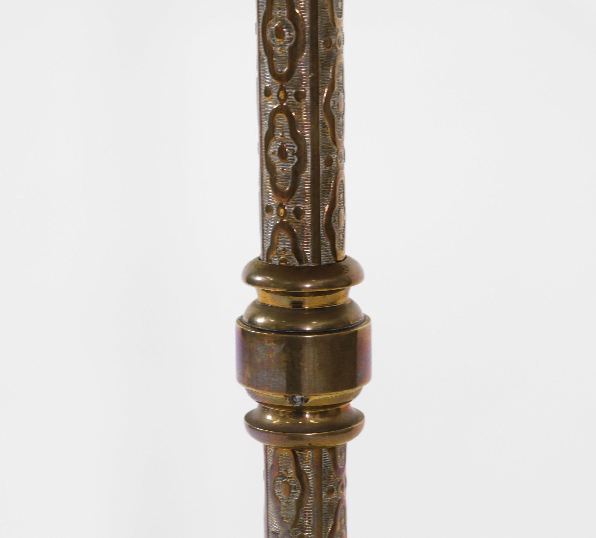 Edwardian Gilt Brass Gypsy Style Side Table With Olive Green Velvet Tassled Top 2
