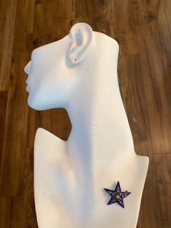 Edwardian Gold Brooche 0.45 Carat Natural Old Mine Rose Diamond Pin, circa 1920