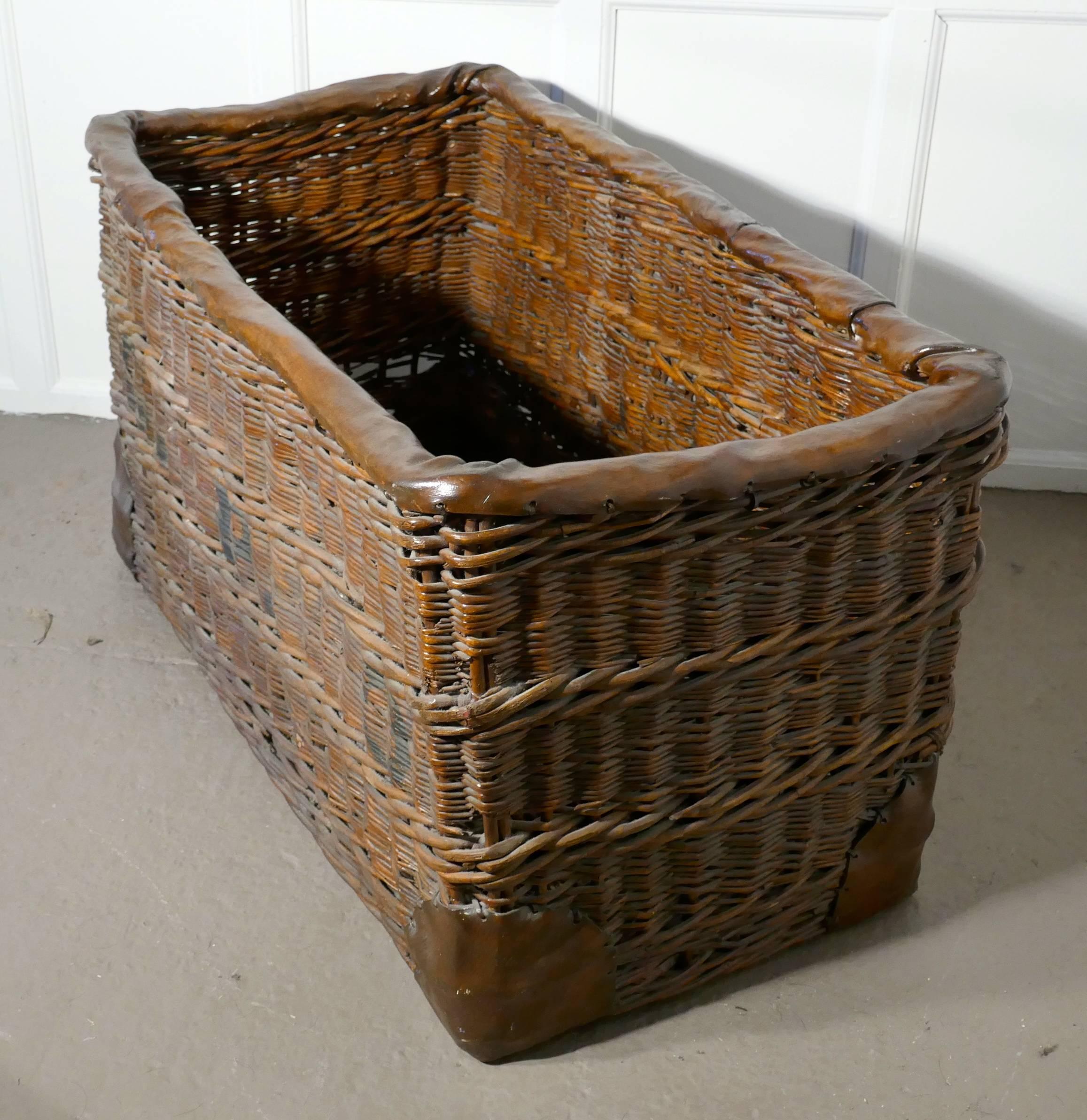 wicker mail basket