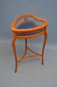 Edwardian Heart Shaped Satinwood Bijouterie Table