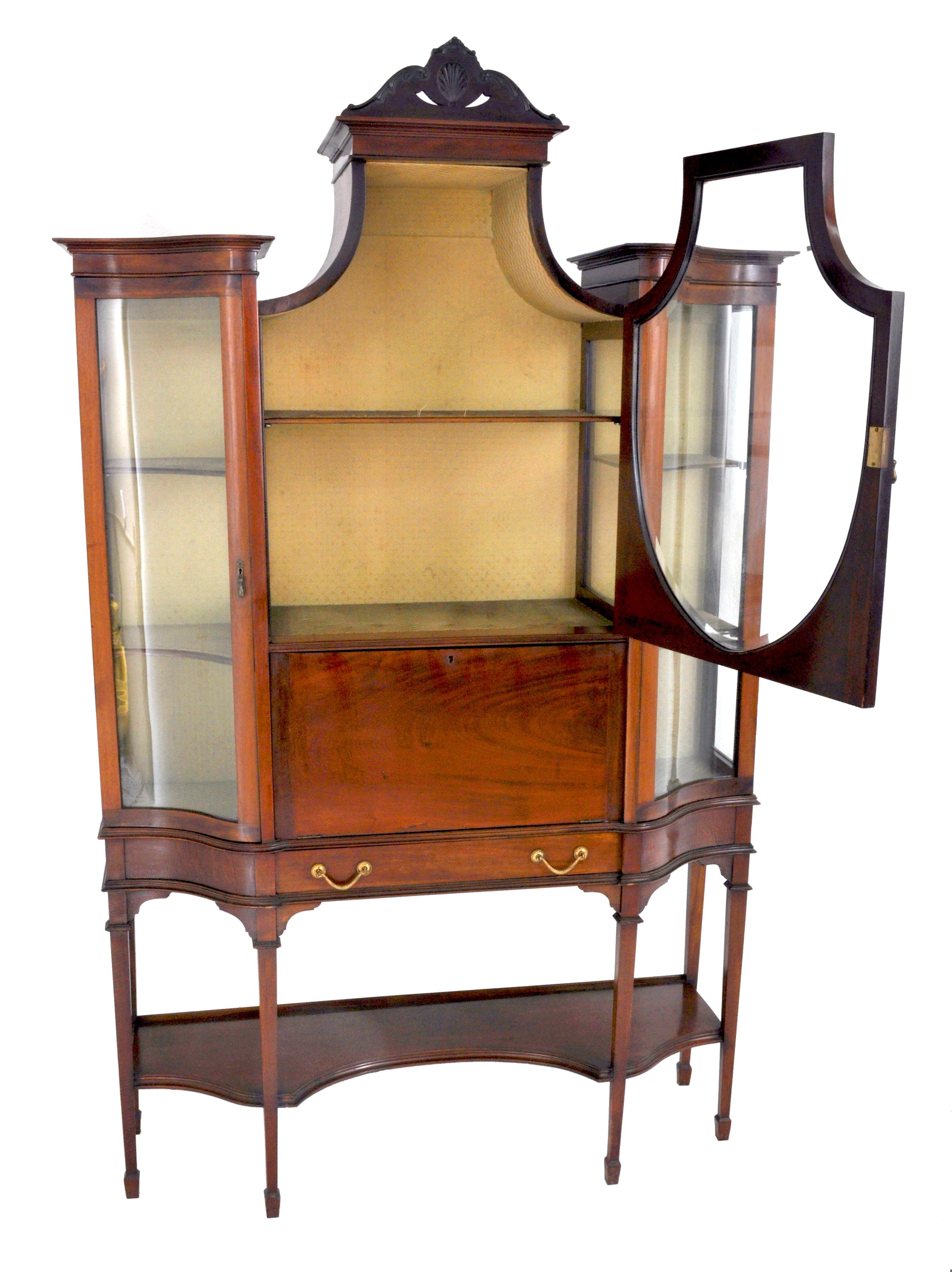 hepplewhite china cabinet