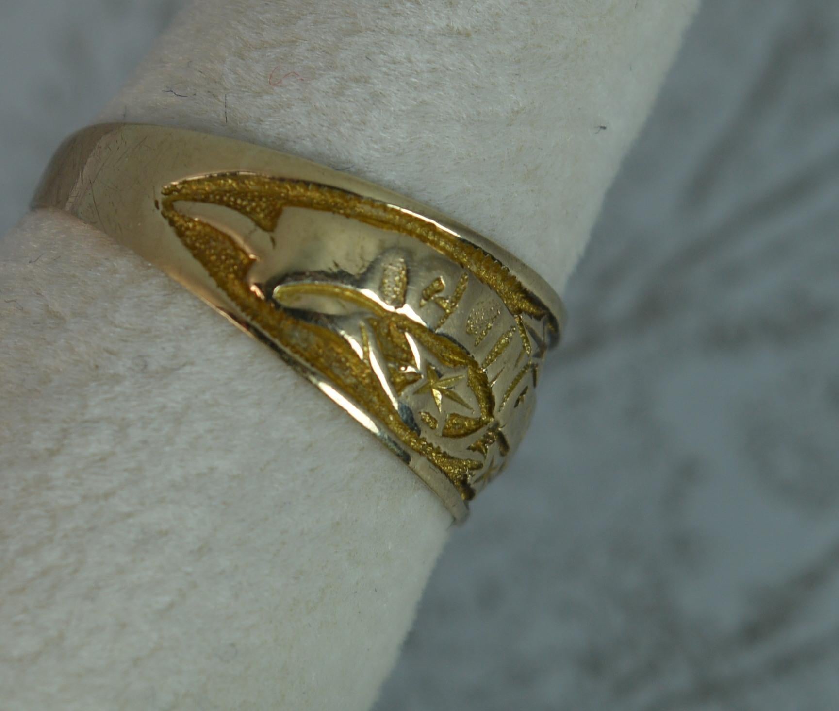 Edwardian 'I Cling To Thee' 9 Carat Rose Gold Band Ring 5