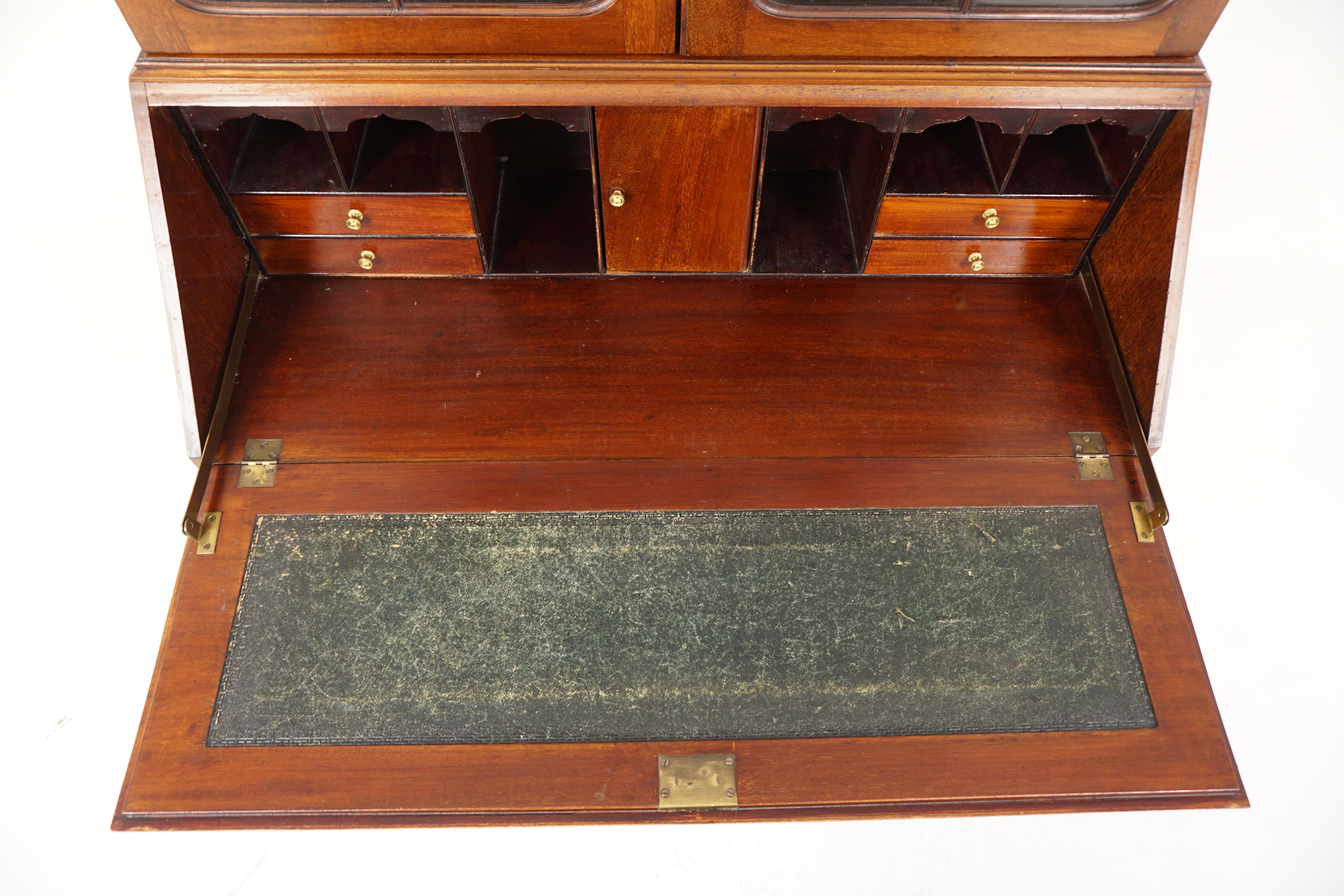 Edwardian Inlaid Bureau Bookcase, Secretaire, Scotland 1910, B2940 1