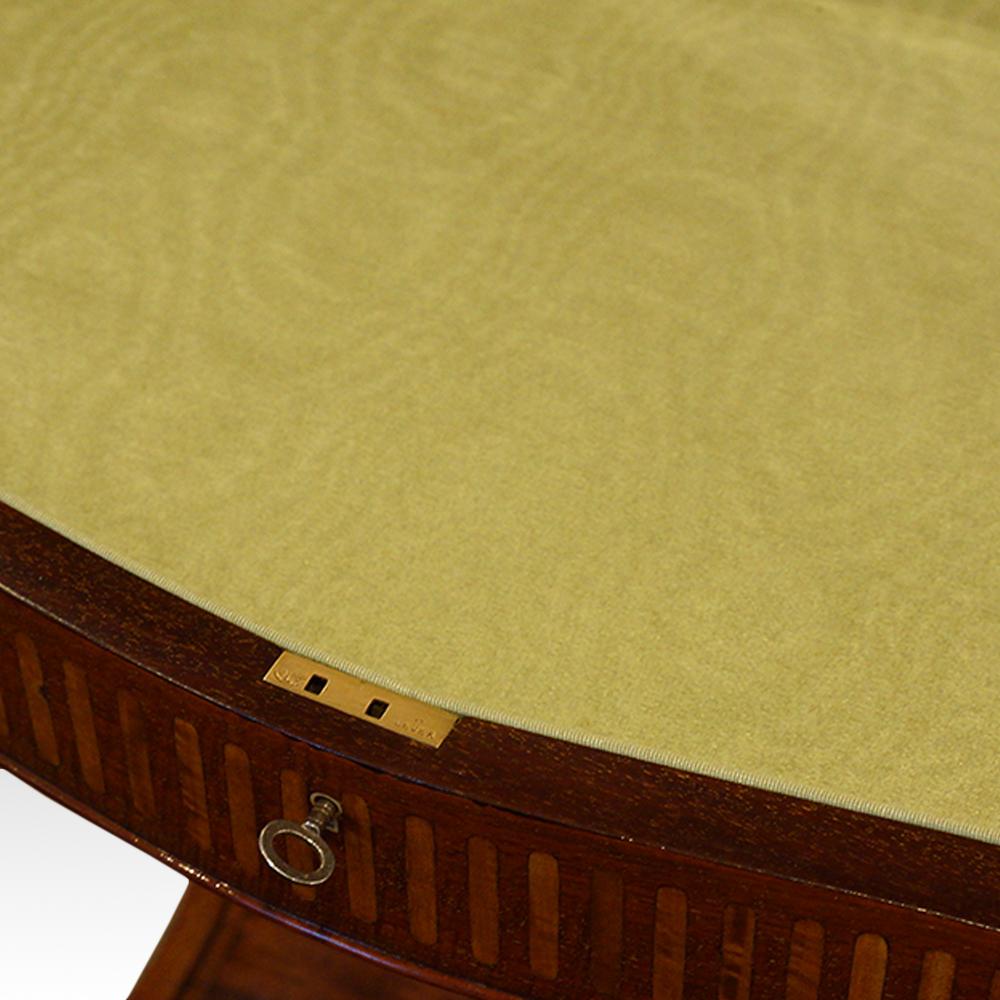 English Edwardian Inlaid mahogany bijouterie curio table, Circa 1910 1
