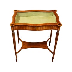 English Edwardian Inlaid mahogany bijouterie curio table, Circa 1910