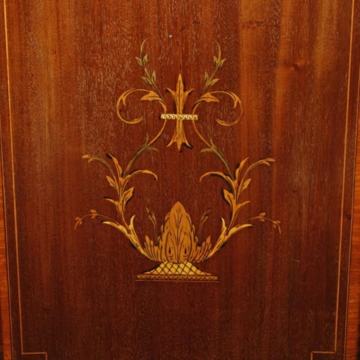 Edwardian Inlaid Double Corner Cabinet, Early 20th Century For Sale 3
