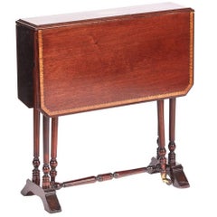 Vintage Edwardian Inlaid Mahogany Baby Sutherland Table