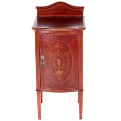 Edwardian Inlaid Mahogany Bedside Cabinet