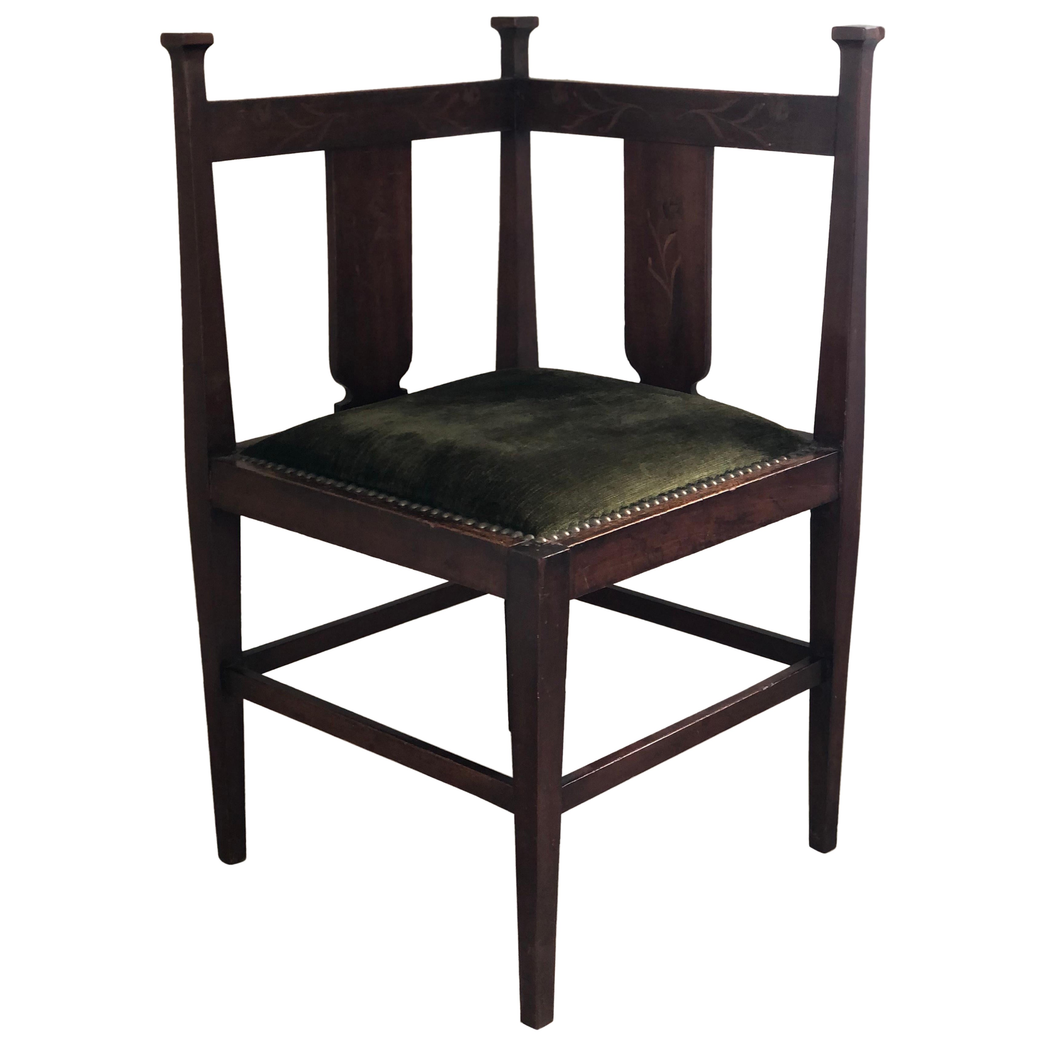 Edwardian Inlaid Mahogany Chair Early 20th Century