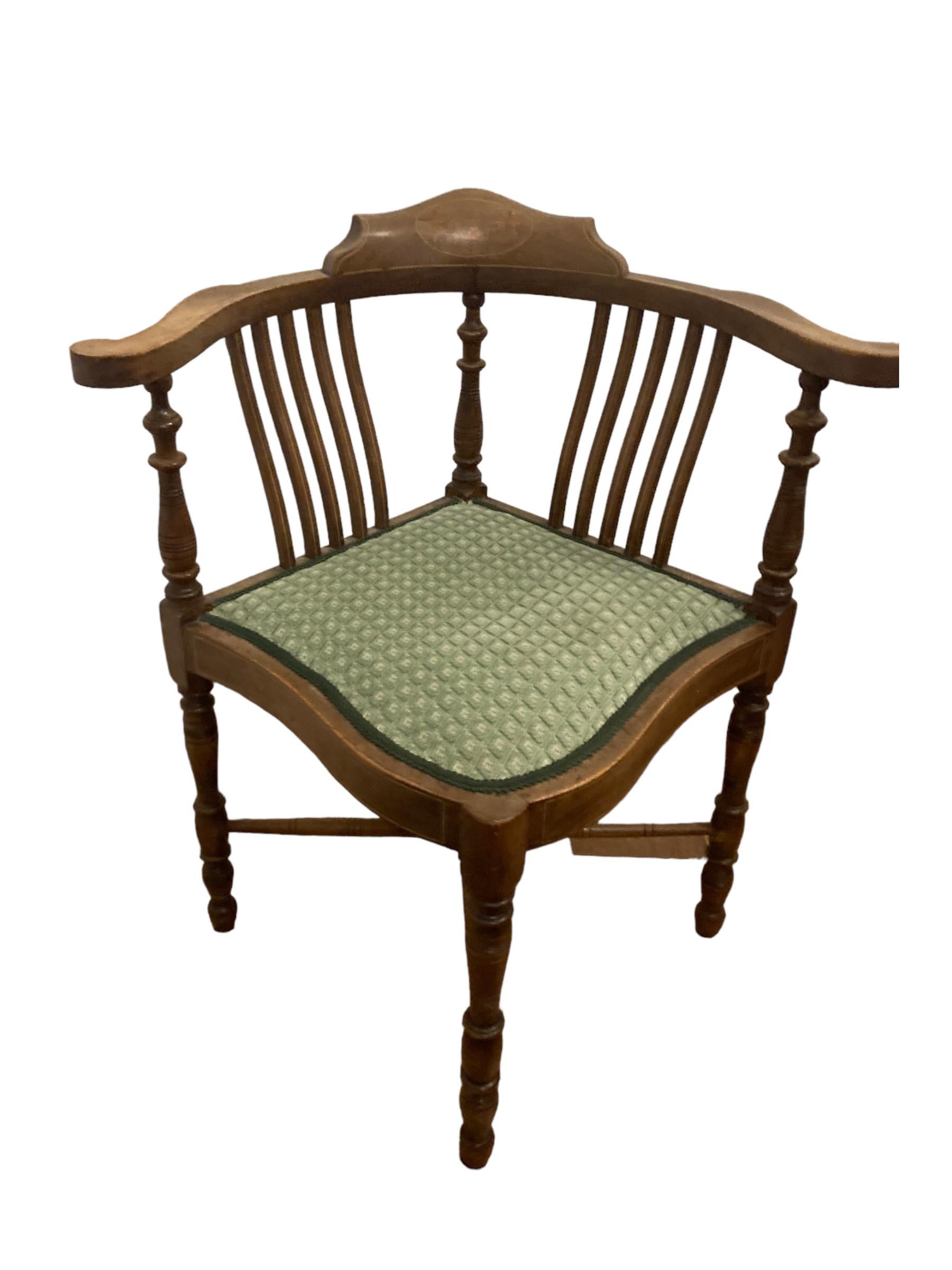 edwardian corner chair