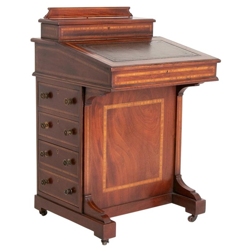 Edwardian Inlaid Mahogany Davenport Desk, c.1910 For Sale