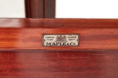 Vitrinenschrank aus Mahagoni mit Intarsien von Maple & Co., Edwardian